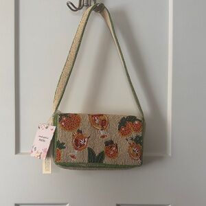 Hand-Beaded Aperol Spritz Shoulder Bag